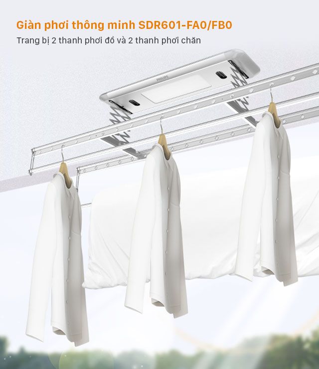 Giàn Phơi Thông Minh Philips SDR602