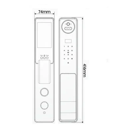 Khóa Cửa Nhận Diện Khuôn Mặt Kapler KL-810F FaceID