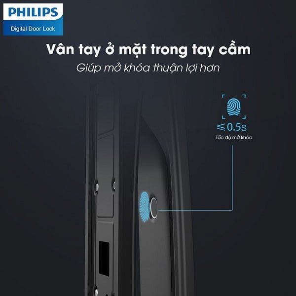 Khóa cửa khuôn mặt Philips 702