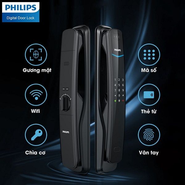  Khóa cửa khuôn mặt Philips 702 