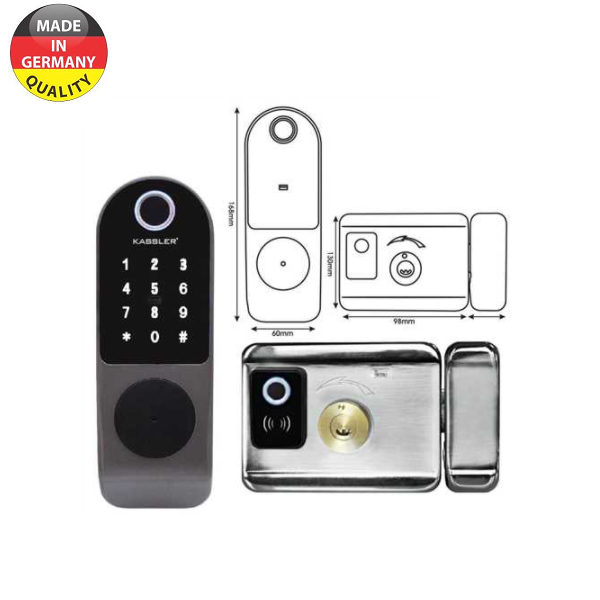 Khóa Cửa Sắt Vân Tay 2 Mặt Kassler KL 579 - Chống Nước