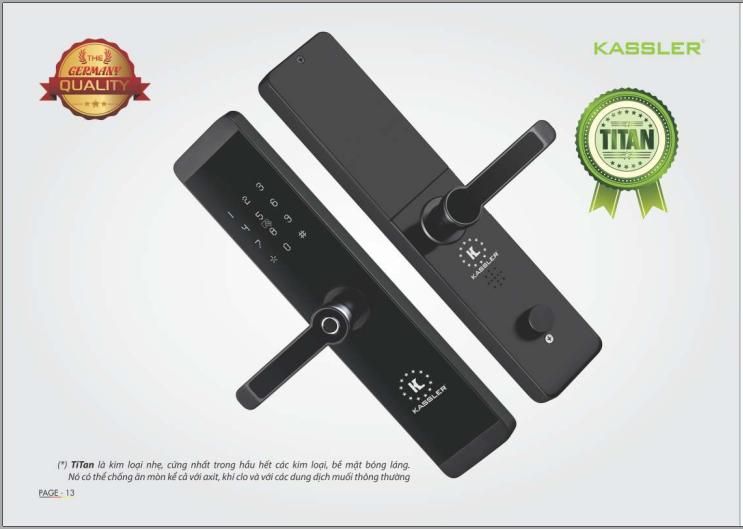 KHÓA VÂN TAY KASSLER KL-600 - TITAN SIÊU BỀN