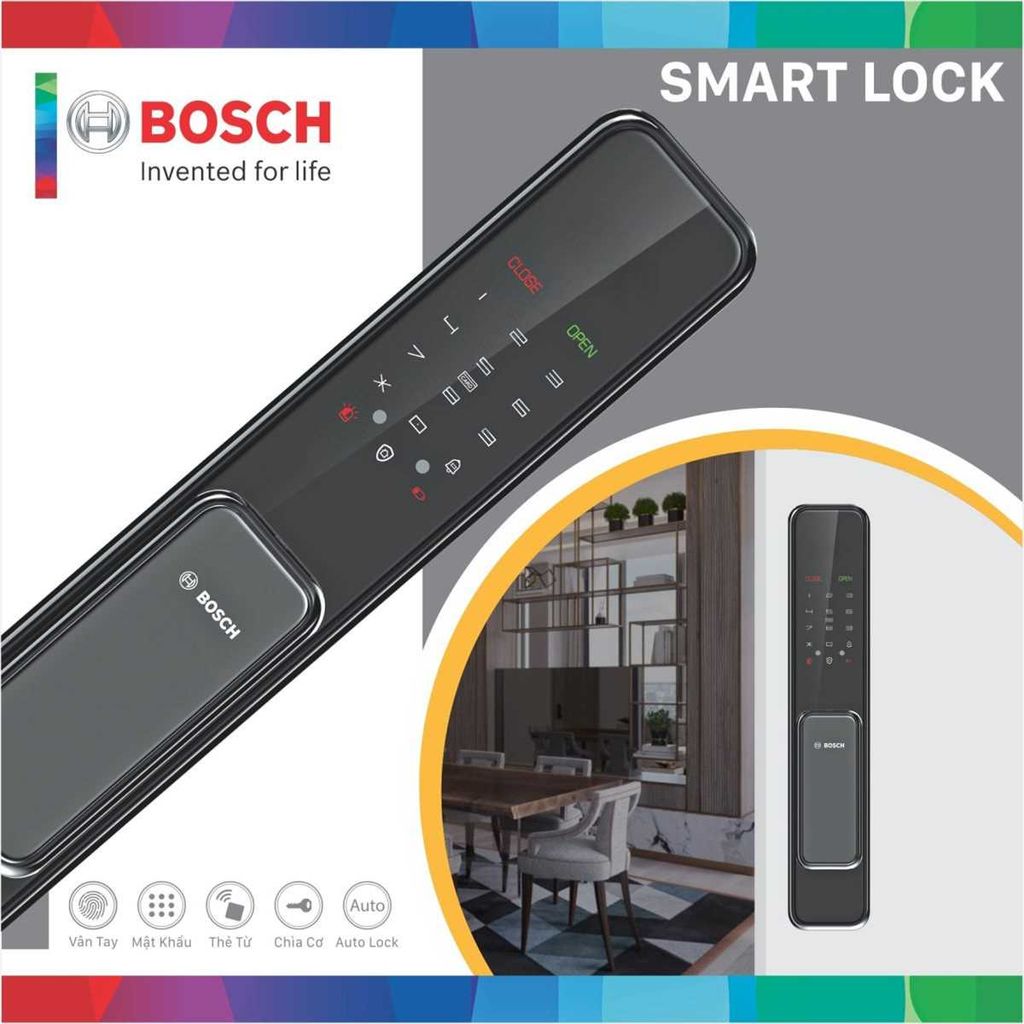 Khóa Cửa Vân Tay Bosch EL600K - Màu Đồng