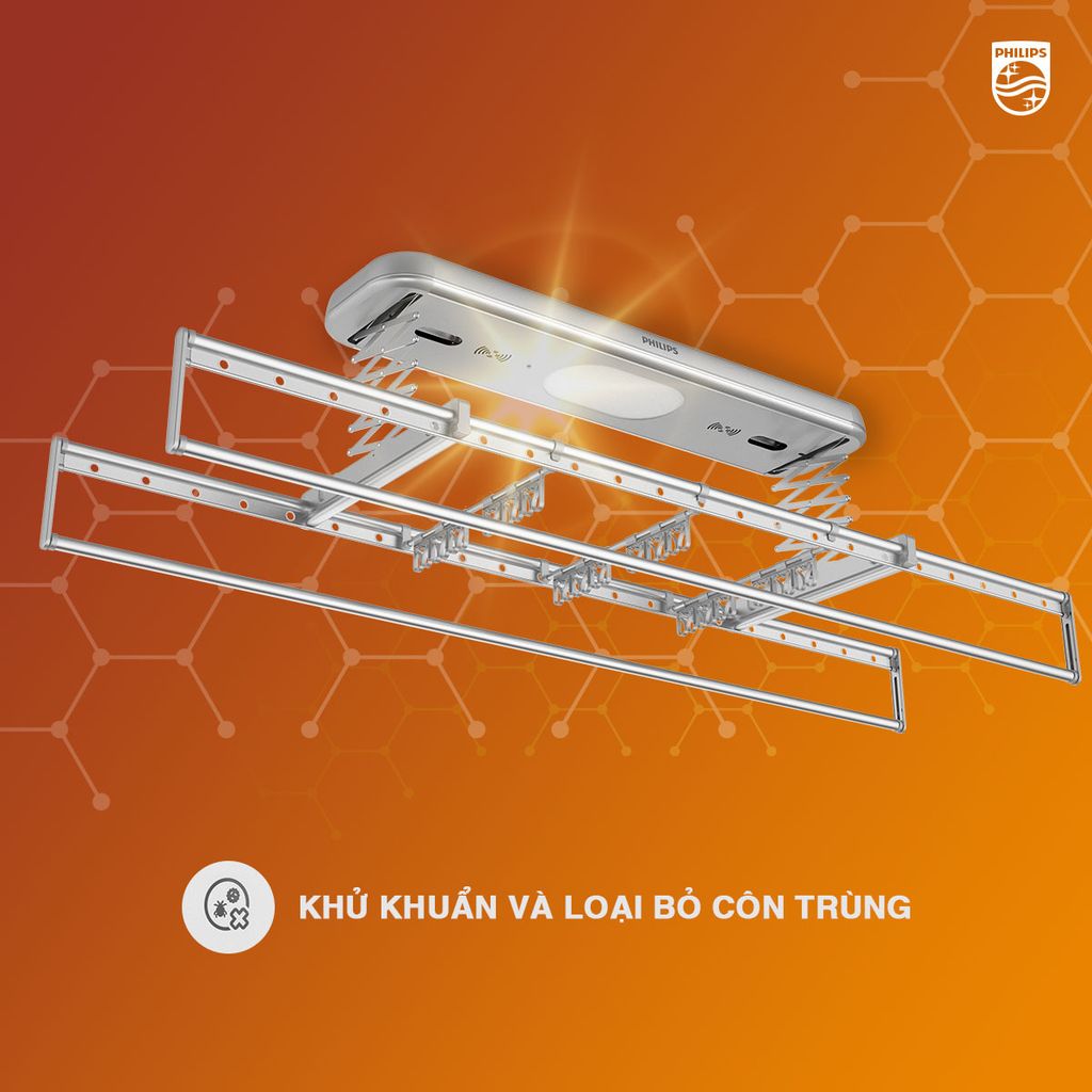 Giàn Phơi Thông Minh Philips SDR801 XCW