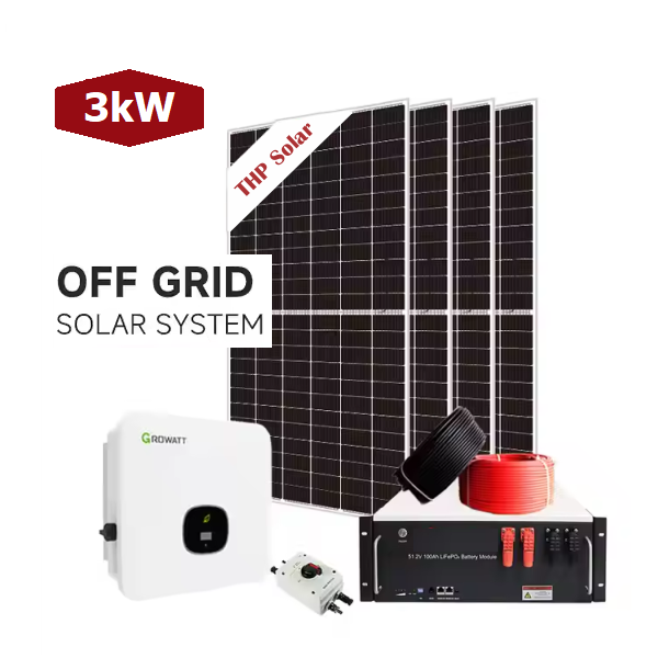  Trọn Bộ Năng Lượng Mặt Trời Độc Lập 3kW 