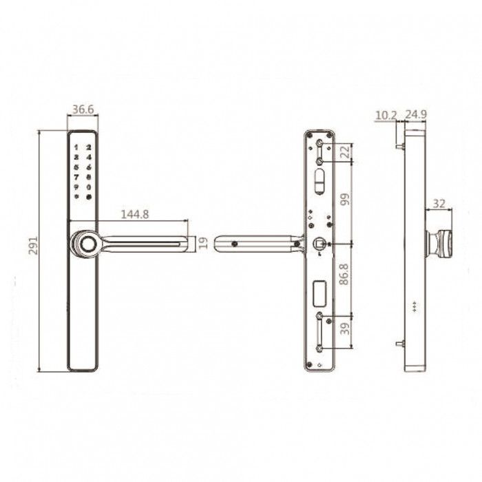 Khóa Cửa Vân Tay Kassler KL-599I