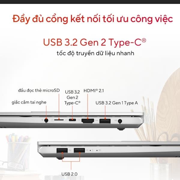 Laptop Asus Vivobook Pro 15 M6500QC MA005W (Ryzen 7 5800H/ 16GB/ 512GB SSD/ Nvidia GeForce RTX 3050 4Gb GDDR6/ 15.6inch 2.8K/ Windows 11 Home/ Silver/ Vỏ nhôm)