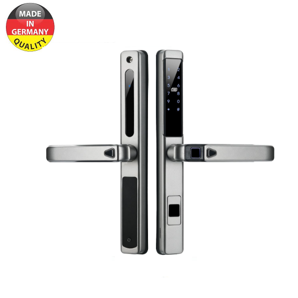 Khóa Vân Tay Cửa Nhôm Kassler KL-599LX DARK GREY Chống Mưa