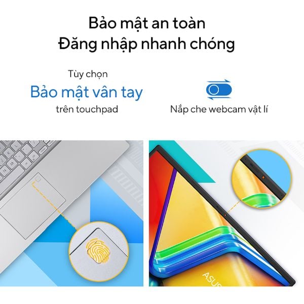 Laptop Asus Vivobook X1504VA NJ070W (Core i5 1335U/ 16GB/ 512GB SSD/ Intel Iris Xe Graphics/ 15.6inch Full HD/ Windows 11 Home/ Blue/ Vỏ nhựa)