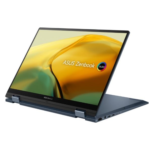 Laptop Asus Zenbook Flip UP3404VA KN038W (Core i5 1340P/ 16GB/ 512GB SSD/ Intel Iris Xe Graphics/ 14.0inch WQXGA Touch/ Windows 11 Home/ Blue/ Vỏ nhôm/ Pen/ Túi Sleeve/ USB-A to RJ45)