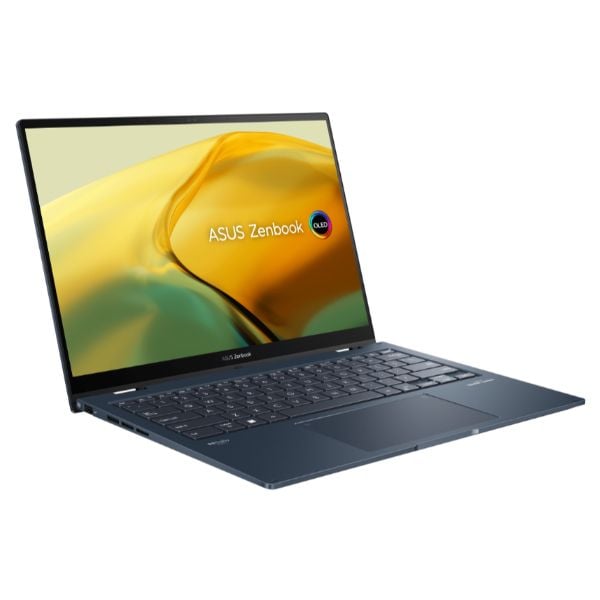Laptop Asus Zenbook Flip UP3404VA KN038W (Core i5 1340P/ 16GB/ 512GB SSD/ Intel Iris Xe Graphics/ 14.0inch WQXGA Touch/ Windows 11 Home/ Blue/ Vỏ nhôm/ Pen/ Túi Sleeve/ USB-A to RJ45)