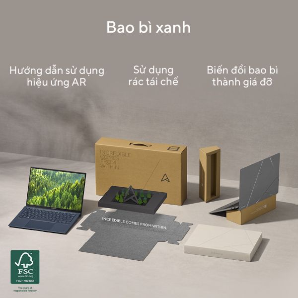 Laptop Asus Zenbook S13 OLED UX5304VA NQ125W (Core i7 1355U/ 16GB/ 512GB SSD/ Intel Iris Xe Graphics/ 13.3inch 2.8K/ Windows 11 Home/ Grey/ Vỏ nhôm/ Túi Sleeve)