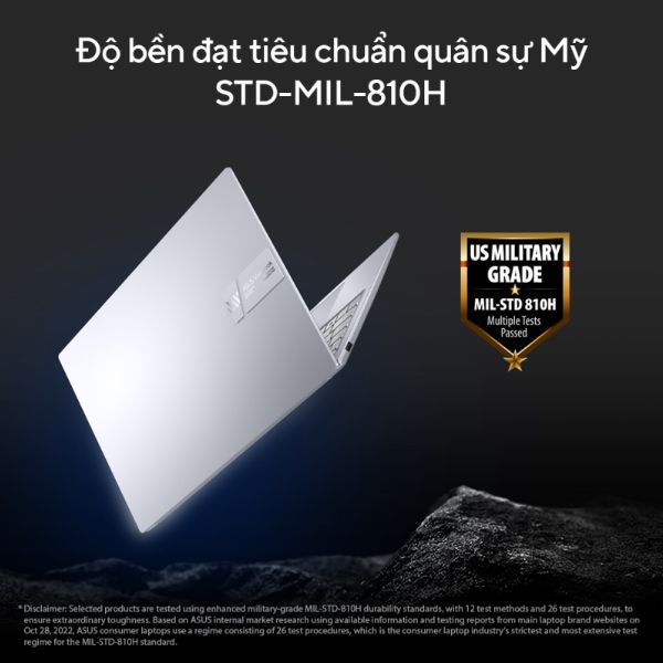 Laptop Asus Vivobook 15X OLED S3504VA L1226W (Core i5 1340P/ 16GB/ 512GB SSD/ Intel Iris Xe Graphics/ 15.6inch FHD OLED/ Windows 11 Home/ Bạc)