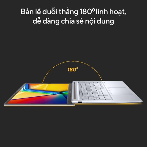 Laptop Asus Vivobook 15X OLED S3504VA L1226W (Core i5 1340P/ 16GB/ 512GB SSD/ Intel Iris Xe Graphics/ 15.6inch FHD OLED/ Windows 11 Home/ Bạc)