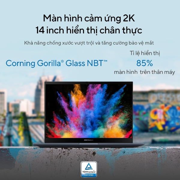 Laptop Asus Vivobook Flip TP3402VA LZ118W (Core i9-13900H/ 16GB/ 512GB SSD/ Intel Iris Xe Graphics/ 14.0inch WUXGA/ Windows 11 Home/ Silver/ Vỏ nhôm)