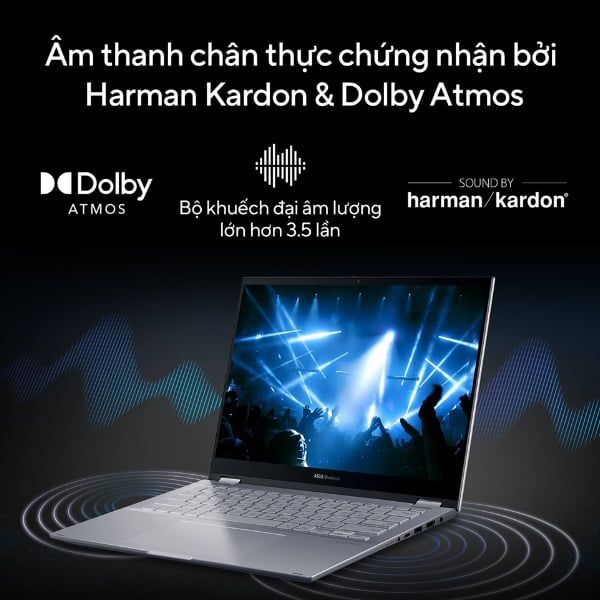 Laptop Asus Vivobook Flip TP3402VA LZ118W (Core i9-13900H/ 16GB/ 512GB SSD/ Intel Iris Xe Graphics/ 14.0inch WUXGA/ Windows 11 Home/ Silver/ Vỏ nhôm)