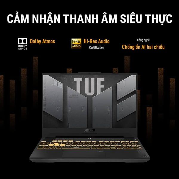 Laptop Asus TUF Gaming 15 FX507VV4 LP382W (Core i9-13900H/ 16GB/ 512GB SSD/ Nvidia GeForce RTX 4060 8GB GDDR6/ 15.6inch Full HD/ Windows 11 Home/ Grey)