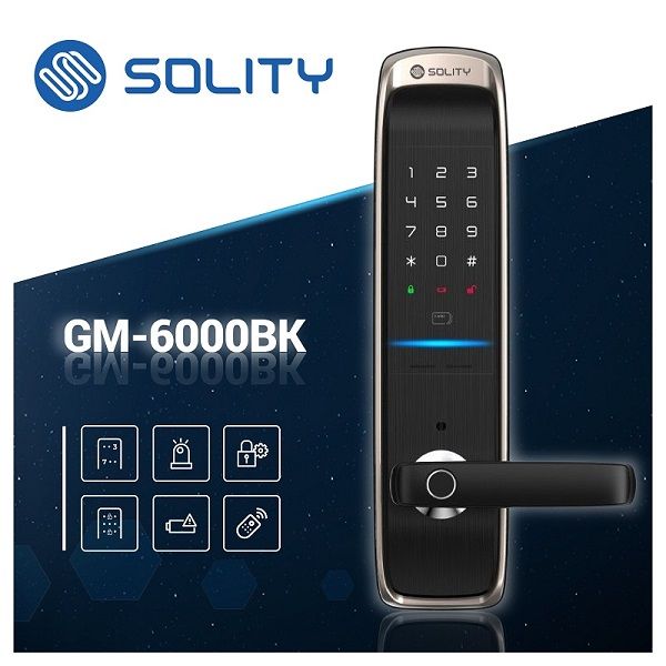 Khóa Cửa Vân Tay Solity GM-6000BK