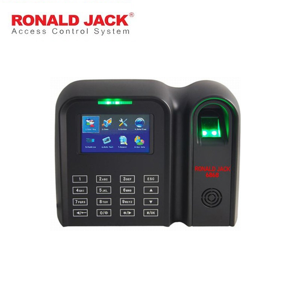 Máy chấm công vân tay và thẻ cảm ứng RONALD JACK 6868