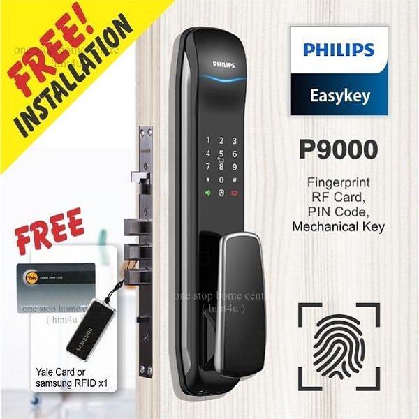 Khóa cửa vân tay Philips 9000