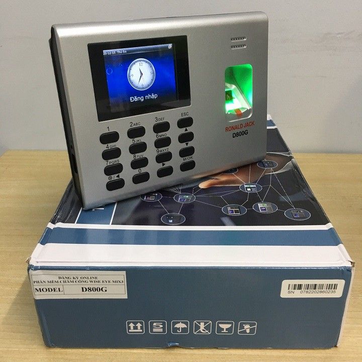 Máy chấm công vân tay Ronald Jack D800G