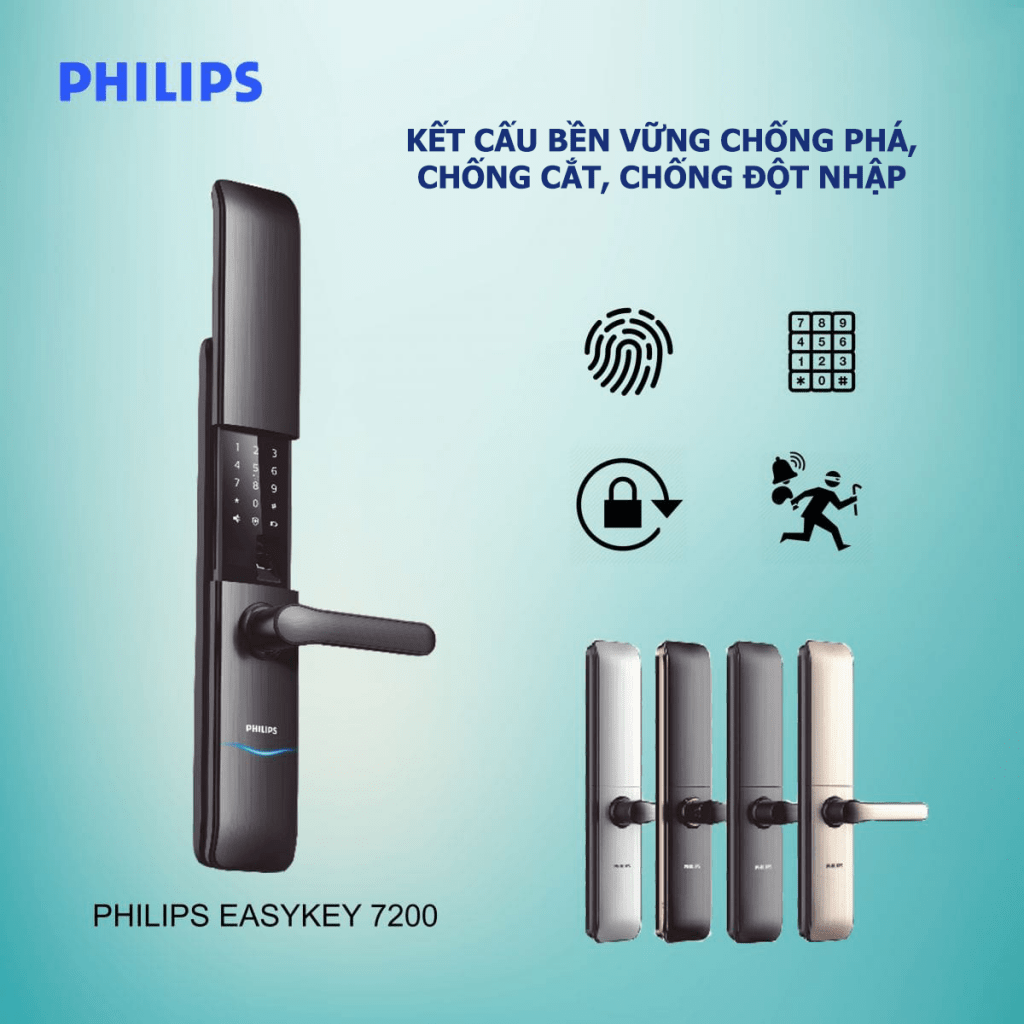 Khóa cửa vân tay Philips Easykey 7200