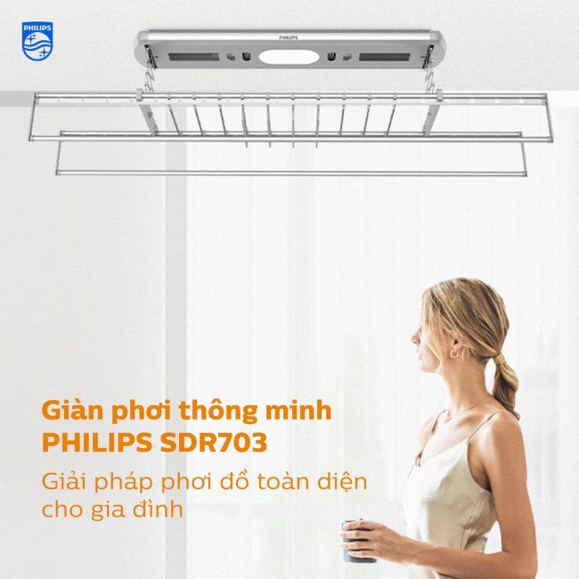 Giàn Phơi Thông Minh Philips SDR703 YBW