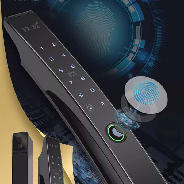  Khóa Cửa Nhôm Vân Tay Tự Động Capsule AL-599Pro App 