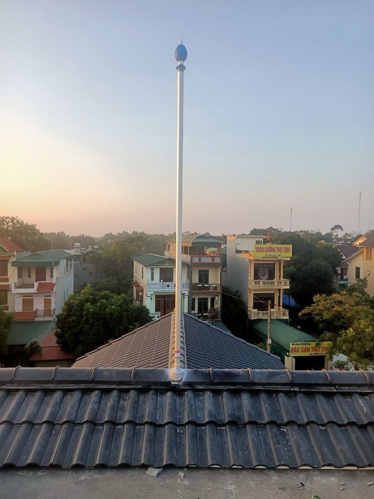 Bộ Thu Lôi Chống Sét Cho Nhà Mái Ngói