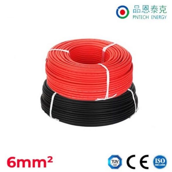 Dây Cáp Điện Năng Lượng Mặt Trời PNTech 6mm2 H1Z2Z2-K PV1-F