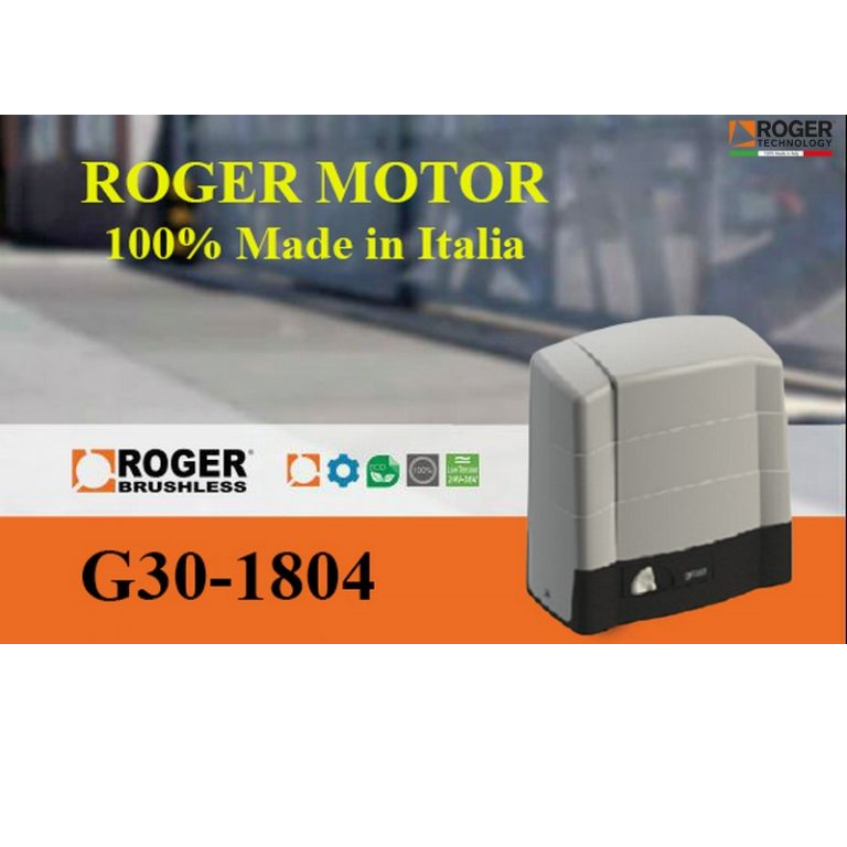 Motor Cổng Trượt Roger KIT G30/1804 230v 2200kg Italia