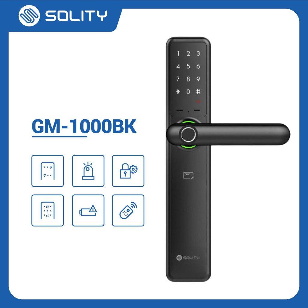 Khóa Cửa Vân Tay Solity GM -1000BK