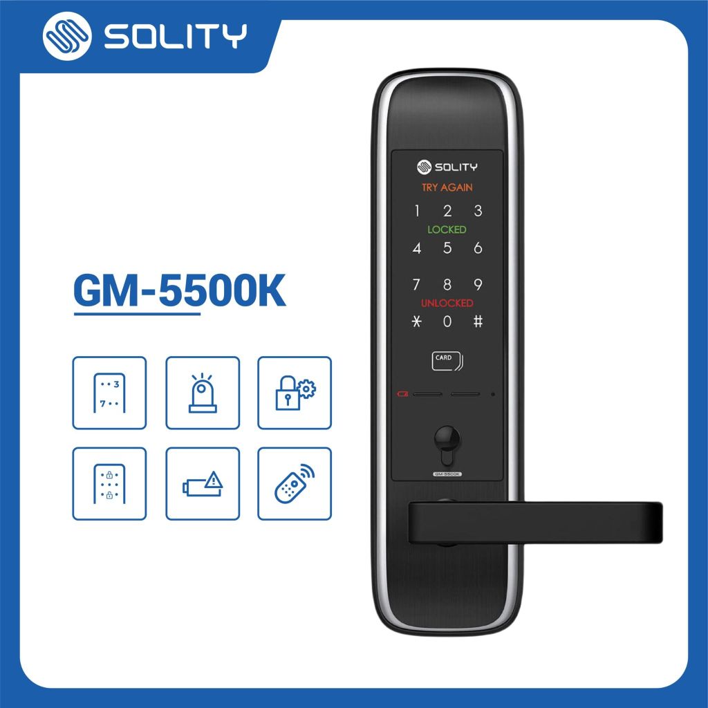 Khóa cửa điện tử Solity GM - 5500K