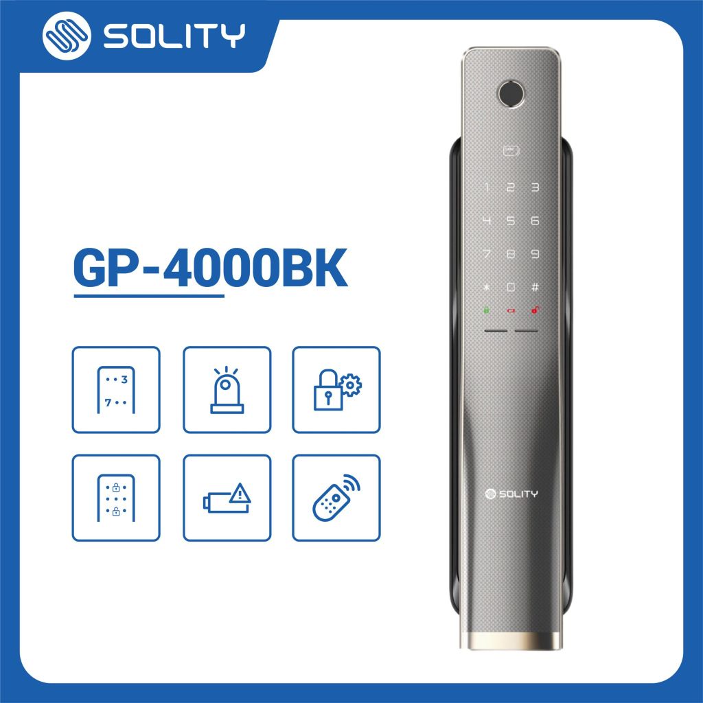 Khóa Cửa Vân Tay Solity GP - 4000BK
