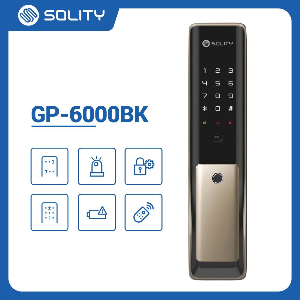 Khóa Cửa Vân Tay Solity GP-6000BK