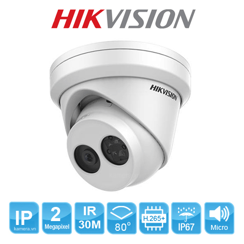 Camera ip hikvision DS-2CD2323G0-I 2.0 Megapixel, Hồng ngoại 30m, Micro SD, PoE
