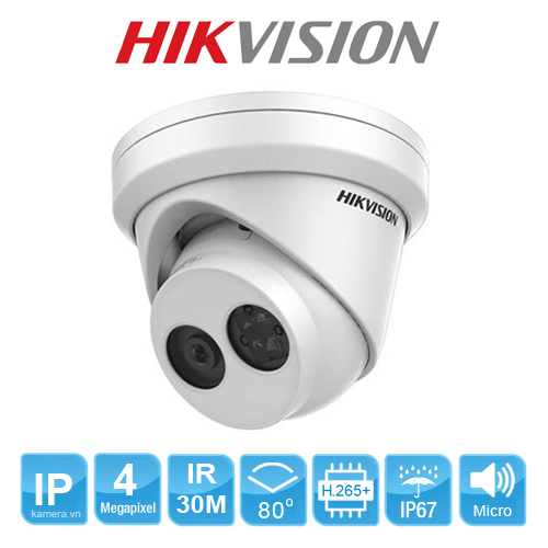  Camera ip hikvision DS-2CD2343G0-I 4.0 Megapixel, Hồng ngoại 30m, Micro SD, PoE 