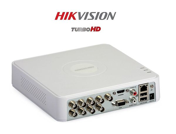  Đầu ghi hình HIKVISION DS-7108HQHI-K1(S) 8 kênh HD 2MP, 1 SATA , Audio, Add thêm được 2 camera IP 2MP 