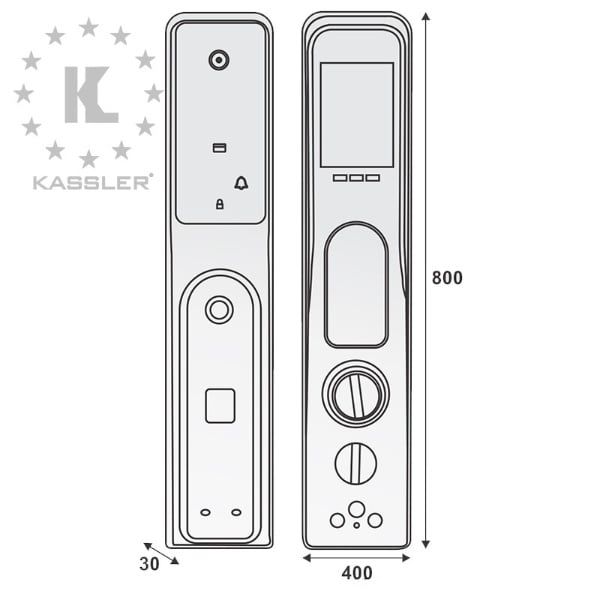 Khóa Cửa Vân Tay Kassler KL-790 (Face ID)