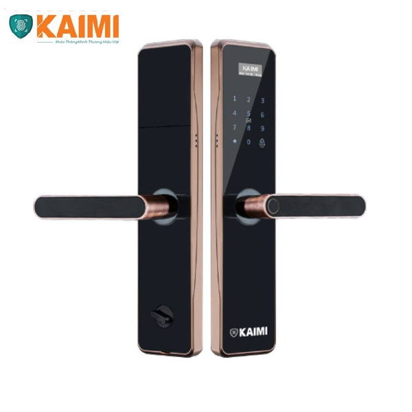 Khóa Cửa Vân Tay Kaimi BTM101 - Viền Đồng