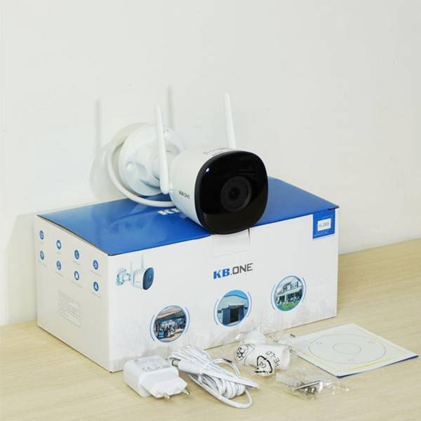 Camera wifi thân cố định ngoài trời 2MP KBONE KN-B21-D