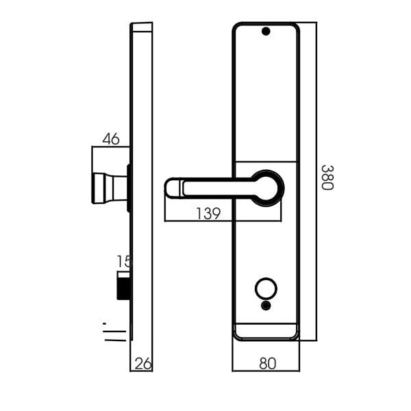 Khóa Cửa Vân Tay Kasler KL 600C
