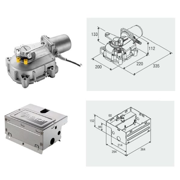  Motor cổng âm sàn BENINCA DU.IT14N 220V - 800Kg 