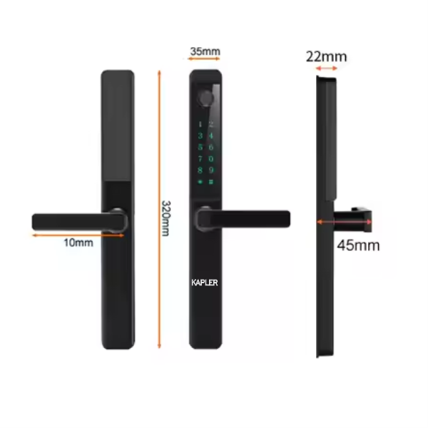 Khóa Vân Tay Cửa Nhôm Kapler KL-210BL