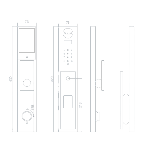 Khóa Cửa Thông Minh Kapler KL-810F FaceID