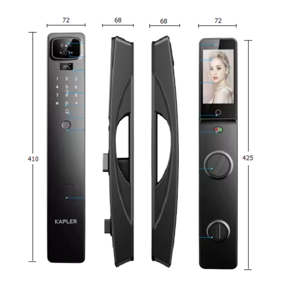 Khóa Cửa Nhận Diện Khuôn Mặt Kapler KL-820F