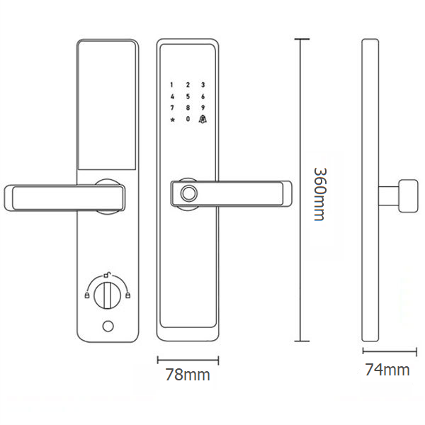 Khóa Cửa Vân Tay Kapler KL-111BL