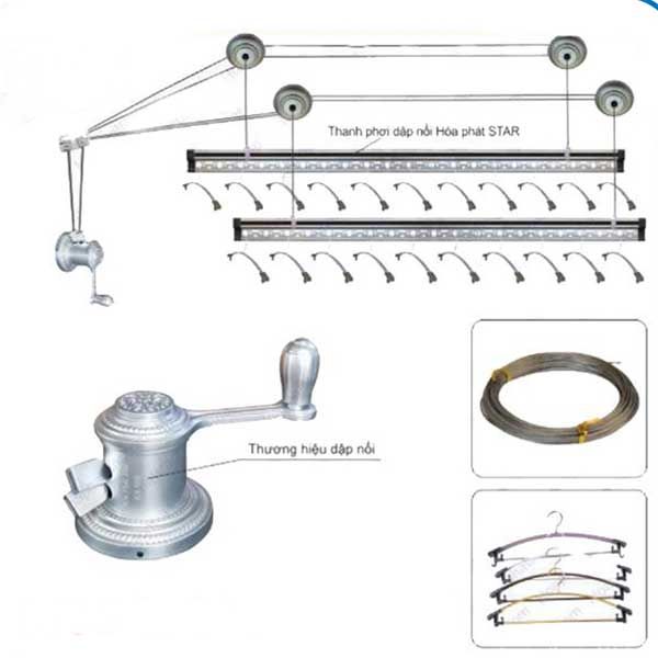  Giàn Phơi Thông Minh Hòa Phát Model KS980 