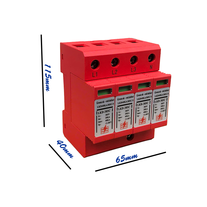 Aptomat Chống Sét LKD40KA385C/3+NPE Đường Nguồn 3Fa 40KA