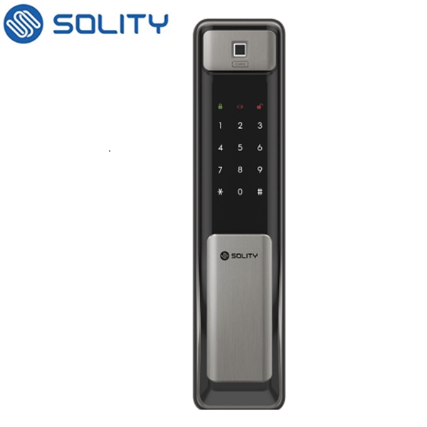 Khóa cửa vân tay Solity GSP-2000BK DS ( màu đen bạc )